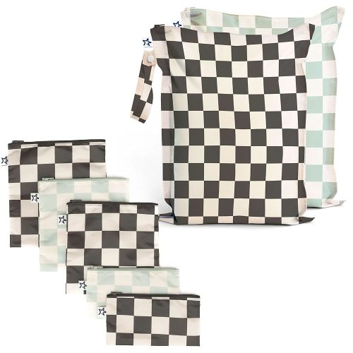Tiny Twinkle Mess-proof Wet Bags and Snack Bags Bundle