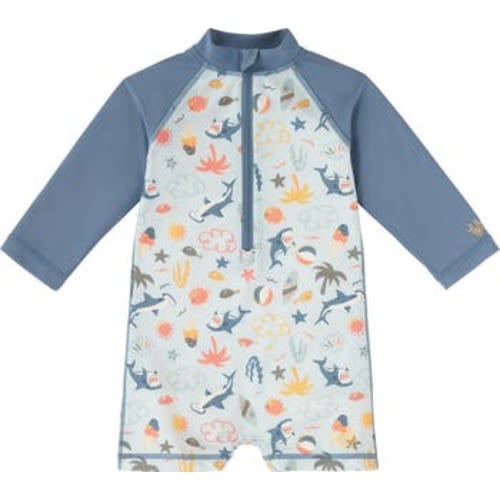 Long Sleeve Swim Romper, 6-12M