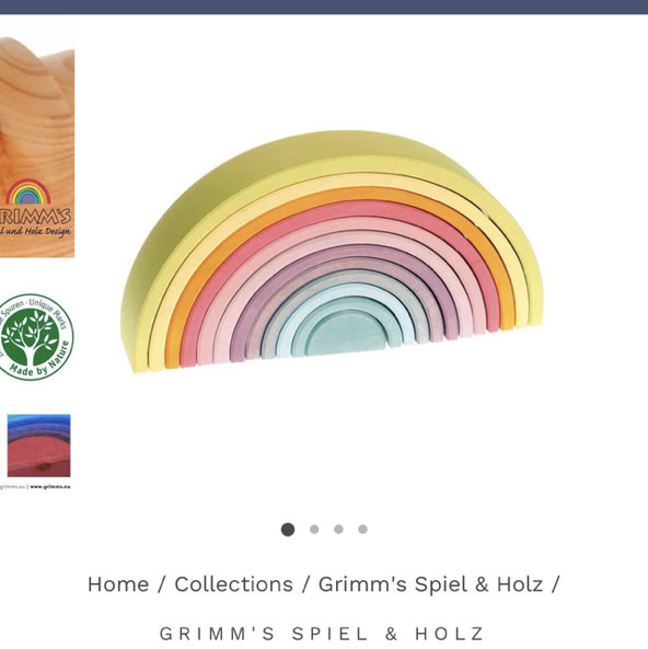 Wooden rainbow