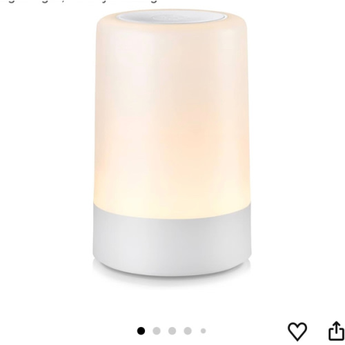 G Keni Nursery Night Light for Baby, Portable LED Touch Night Lamp for Kids and Adult, Breastfeeding, Sleep Aid, USB Rechargeable Nursing Lamp, Bedside Dimmable Warm Night Light, Soft Eye Caring