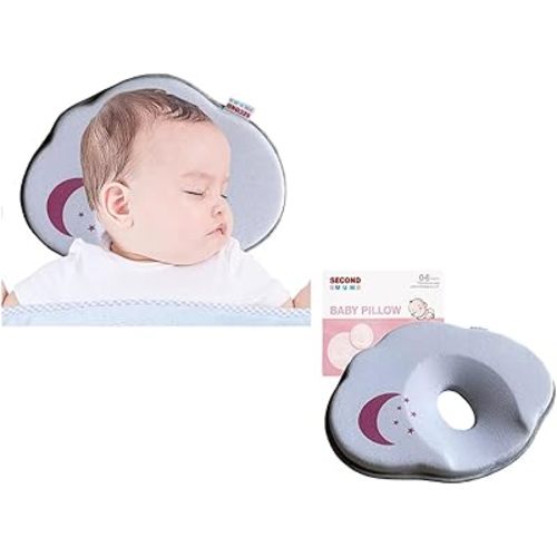 2024 New Update Soft and Cozy Newborn Baby Headrest Prеvents FΙat Hеad Baby Stroller Bassinet Insert Head & Neck Support Soft and Cozy Flat Design Cloud Shape