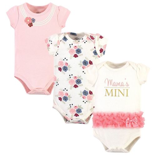 Little Treasure Baby Girl Cotton Bodysuits 3pk, Mamas Mini
