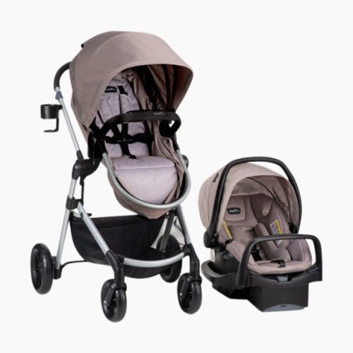 Evenflo Pivot Travel System with Safemax Infant Car Seat - Sandstone