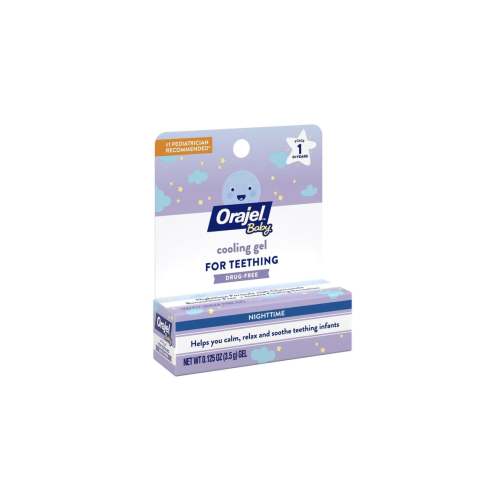 Orajel Baby Drug-Free Nighttime Cooling Gel for Teething (0.125 oz)