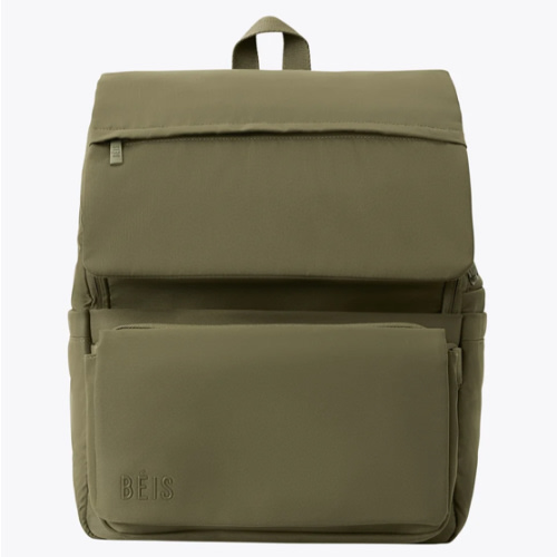 BÉIS 'The Ultimate Diaper Backpack' in Camel - Diaper Bag Backpack in Camel Brown