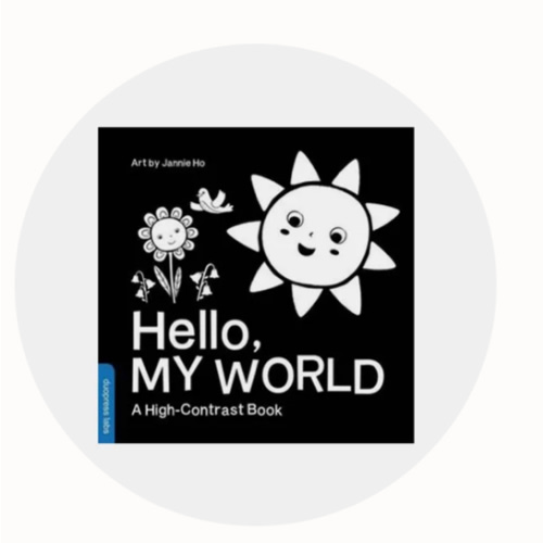 Hello, My World: A perfect book for parents and caregivers home with babies this summer (High-Contrast Books)