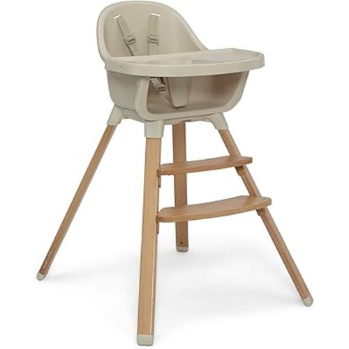 Delta Children - babyGap Otto 3-in-1 High Chair - High Chair Converts to Toddler Dinning Chair and Booster Seat - Dishwasher Safe Meal Tray - FSC-Certified Wood, Oatmeal