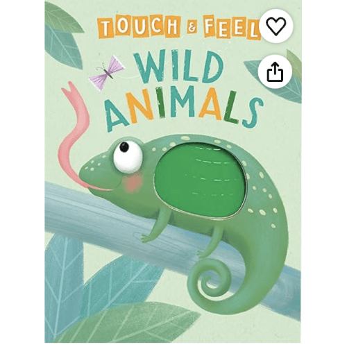 Wild Animals: A Touch and Feel Book - Children's Board Book - Educational