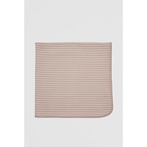 Mushroom Stripe Organically Grown Cotton Waffle Blanket - Accessories | Country Road