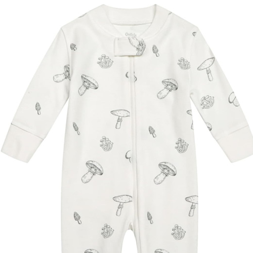 Owlivia Organic Cotton Baby Boy Girl Zip up Sleep 'N Play Pjs, Footless, Long Sleeve