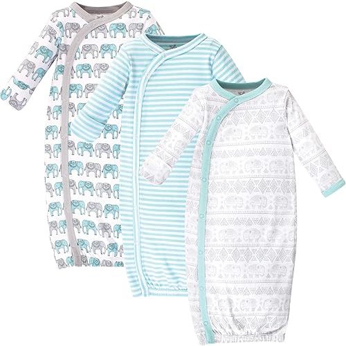 Touched by Nature Baby Girls' Organic Cotton Kimono Gowns