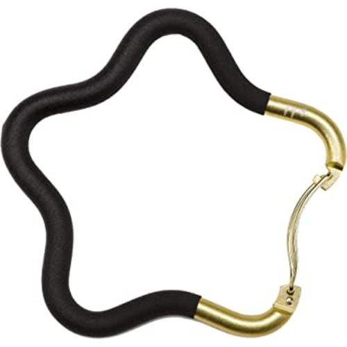 Petunia Pickle Bottom Oh My Stars Stroller Hook in Black/Gold | for All Strollers or Shopping carts | for Carrying Diaper Bags, Book Bags, and Purses