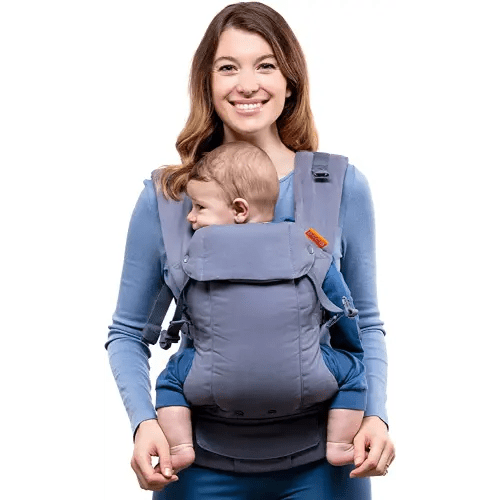 Beco Gemini Baby Hip Carrier Newborn to Toddler - Front, Back, Hip Seat Carrier, Baby Carrier Backpack & Baby Front Carrier with Adjustable Seat, Ergonomic Baby Holder Carrier 7-35lbs (Grey)