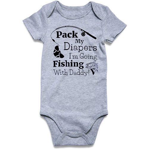 UNICOMIDEA Baby Boys Girls Romper Letter Printed Newborn Outfit Short Sleeve Bodysuits 0-12 Months