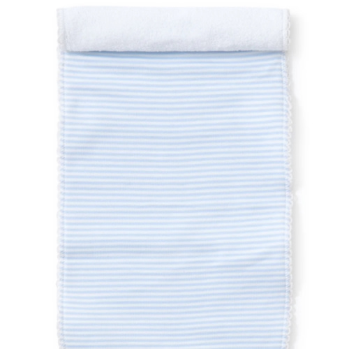 Simple Stripes Blue Burp Cloth