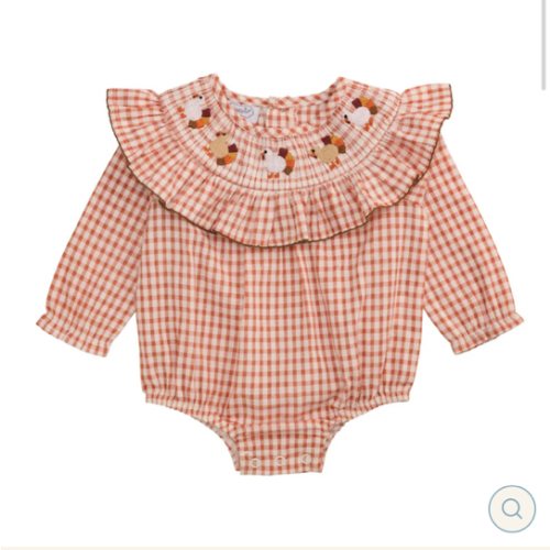 Mudpie Smocked Turkey Bubble