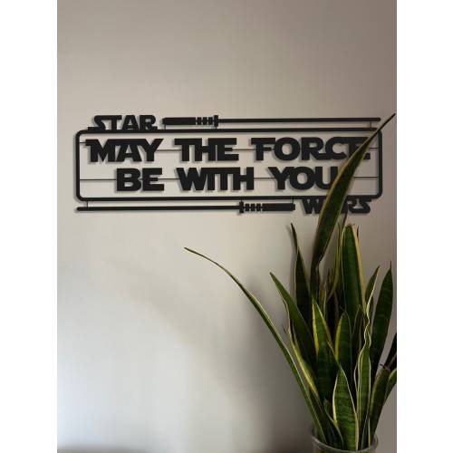 Metal Wall Art/sign May the Force Be With You Star Wars - Etsy