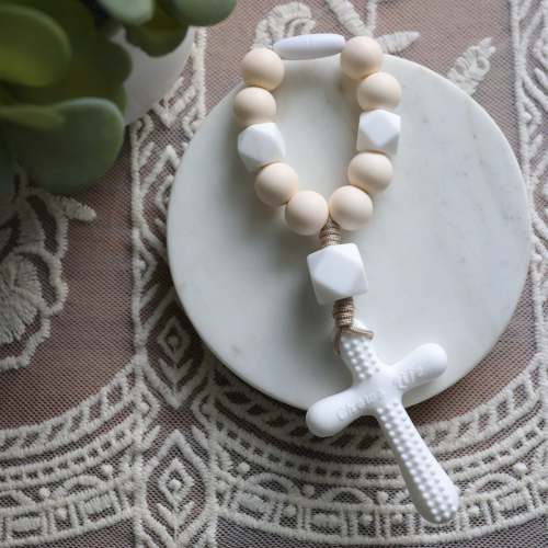 Silicone Decade Rosary Teether | Psalm | Chews Life