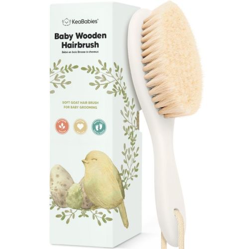 KeaBabies Baby Hair Brush - Vanilla