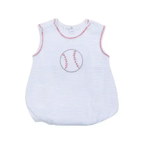 Tiny Slugger Applique Bubble - Light Blue