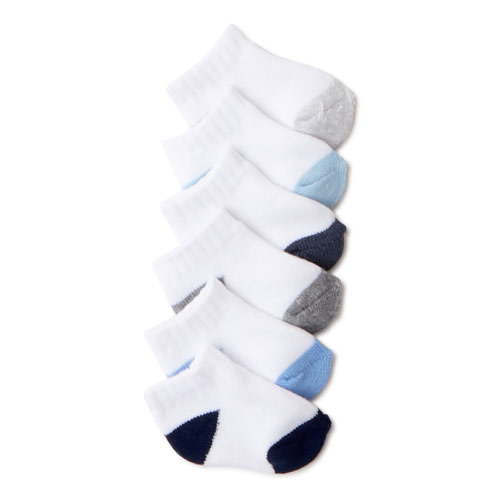 Carter's Child of Mine Baby Boy Low-Cut Terry Socks, 6 Pack, Sizes 0-12 Months