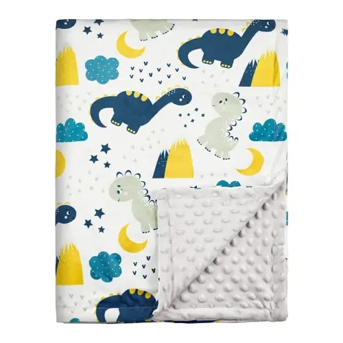Soarwg Kids Baby Blanket Unisex Newborn, Super Soft Comfy Dinosaur Blanket, for Toddler Baby Nursery Bed Blankets Stroller Crib Shower Gifts, 30 x 40 Inch
