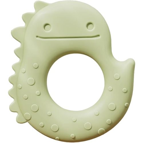 Baby Teething Toys for Babies 0-6 Months, Baby Teethers for Babies 3-6 6-12 Months Silicone Baby Chew Toys Gifts for Must Haves, BPA Free Dinosaur