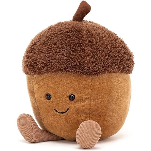 Jellycat Amuseables Acorn Stuffed Toy, 5 inches - Acorn Plush - Fall Décor