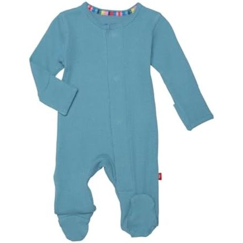 Magnetic Me Boys Modal Magnetic Baby Footie Pajamas | Silky Soft Modal Fabric | Baby Sleepers Available in Sizes PRE - 24M