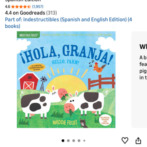Indestructibles: ¡Hola, granja! / Hello, Farm!: Chew Proof · Rip Proof · Nontoxic · 100% Washable (Book for Babies, Newborn Books, Safe to Chew) (Spanish Edition)