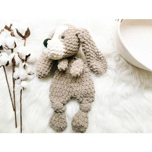 Puppy Snuggler Lovey, Dog Stuffed Animal, Lovey for Baby, Baby Cuddle Blanket, Hunting Nursery Decor, Dog Themed Baby Gift, Plush Toy