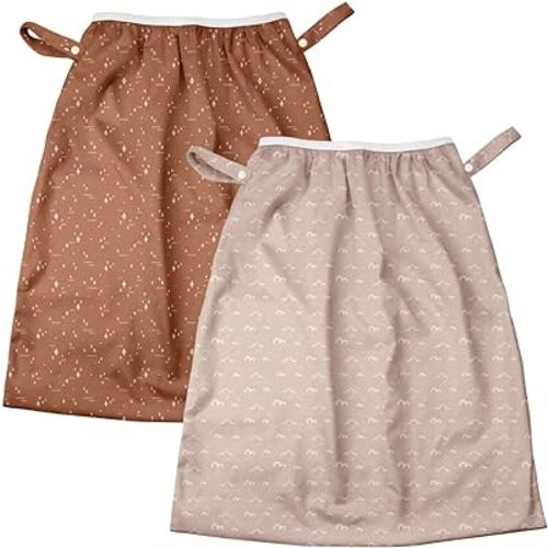 Mama Koala Pail Liner for Cloth Diapers, Reusable and Washable Waterproof Pail Liner with Strap for Diaper Pails, 2 Pack(P001)