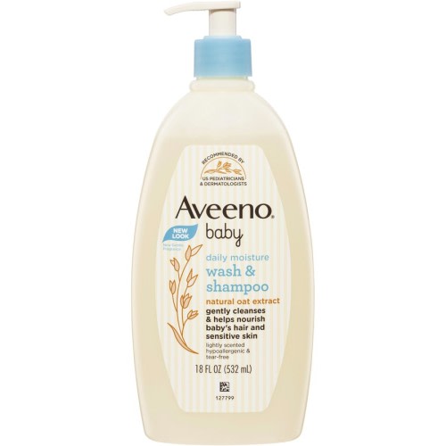Aveeno Baby Daily Moisture Lightly Scented Sensitive Wash &amp; Shampoo 532mL