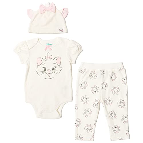 Disney Mickey Mouse Minnie Mouse Lion King Winnie The Pooh Baby Bodysuit Pants and Hat 3 Piece Outfit Set Newborn to Infant