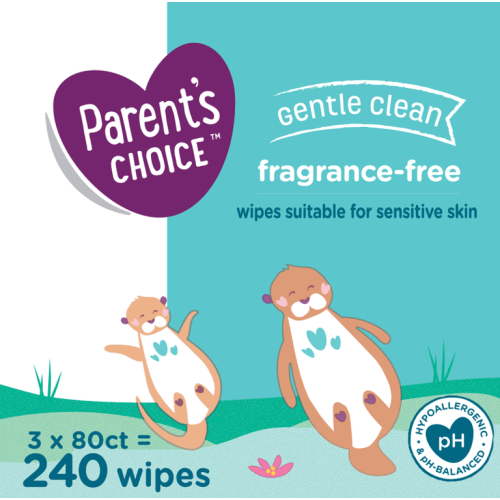 Parent's Choice Fragrance Free Baby Wipes, 240 Count