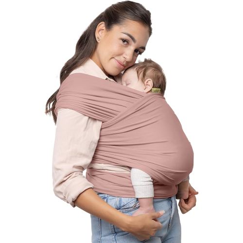 Boba Wrap Baby Carrier - Original Stretchy Infant Sling, Perfect for Newborn Babies and Children up to 35 lbs (Serenity Bloom)