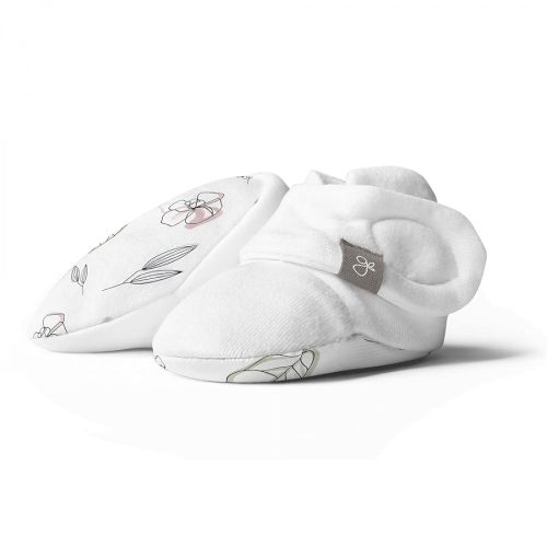 goumikids Viscose from Bamboo Organic Cotton Stay-On Boots, Abstract Floral 0-3m
