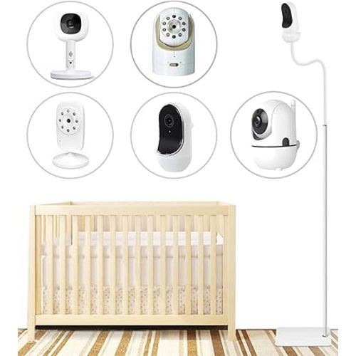 Baby Monitor Floor Stand Compatible with Hellobaby ,Infant Optics,Nanit Pro, Owlet Cam/Cam 2 Baby Monitor, Adjustable Height 67",Also fit for Cameras with 1/4 Thread Connection,Universal Camera Stand