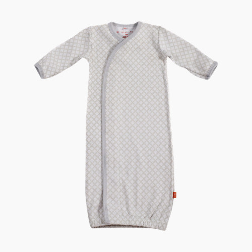 Magnetic Me Magnetic Gown - Grey Diamond, Newborn-3 Months