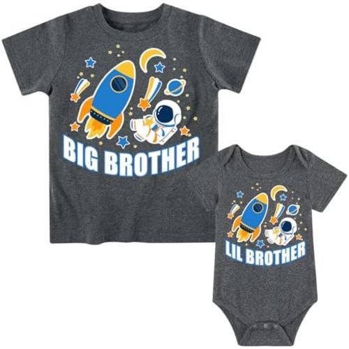 Big Brother Little Brother Matching Outfit Toddeler Boys Shirts Baby Clothes Newborn Outfit