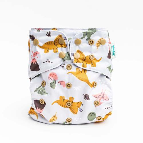 Animals and Insects: Essentials Pocket Cloth Diaper with Athletic Wicking Jersey, Grows with your Baby