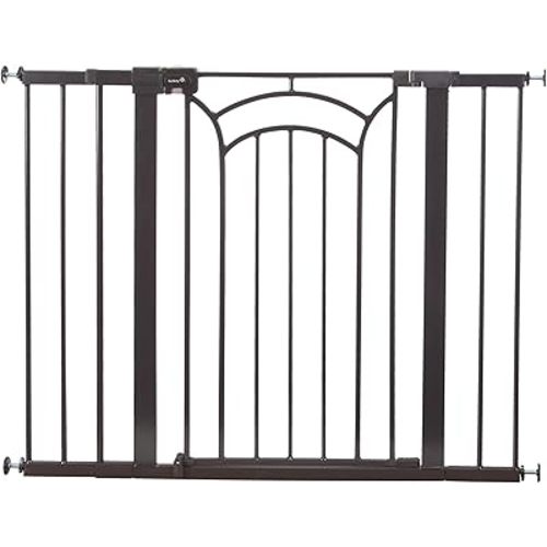 Safety 1st Easy Install Baby Gates for Doorways, Tall & Wide, Décor Easy Install, Pressure Mount Fastening, No Drilling