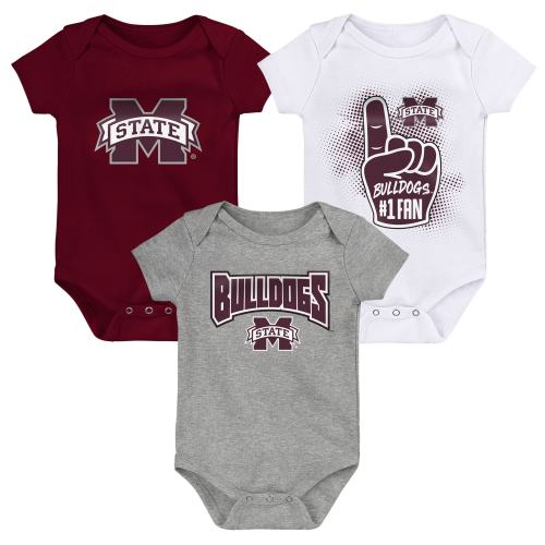 Packers All Set To Play 3 Pack Short Sleeved Onesies Bodysuits – babyfans