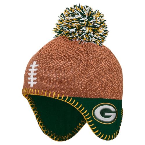 Green Bay Packers Infant NFL Infant Football Head Knit - Brown