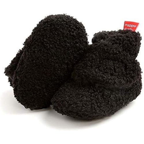 Timatego Newborn Baby Boys Girls Booties Stay On Socks Non Skid Soft Sole Infant Toddler Warm Winter House Slipper Crib Shoes 0-18 Months