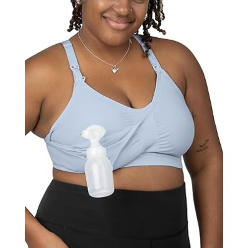 Kindred Bravely Sublime Sports Pumping Bra Hands Free | All-in-One Nursing Bras for Breastfeeding and Pumping