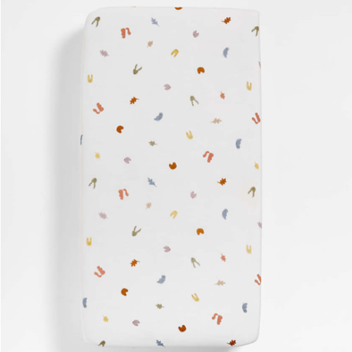 Supersoft Forest Animals Organic Cotton Baby Crib Fitted Sheet