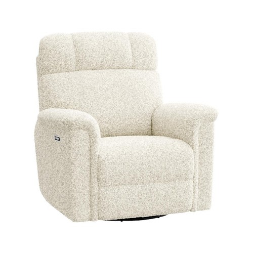 Lullaby Deluxe Recliner Teddy Faux Fur Ivory