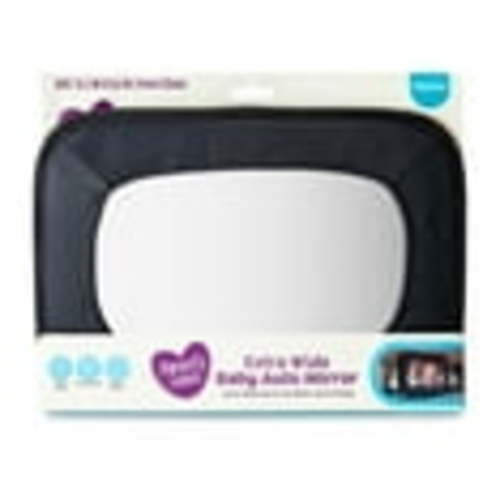 Parent's Choice's Wide View Baby Car Mirror, Crash-Tested, Black, Unisex, for Newborn and Infant and Toddler and Child