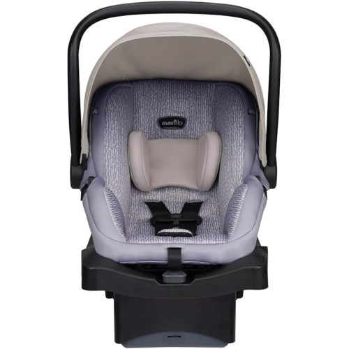 Evenflo LiteMax 35 Infant Car Seat (River Stone), Lightweight, Extended Use, Belt Lock-Off, Ergonomic Handle